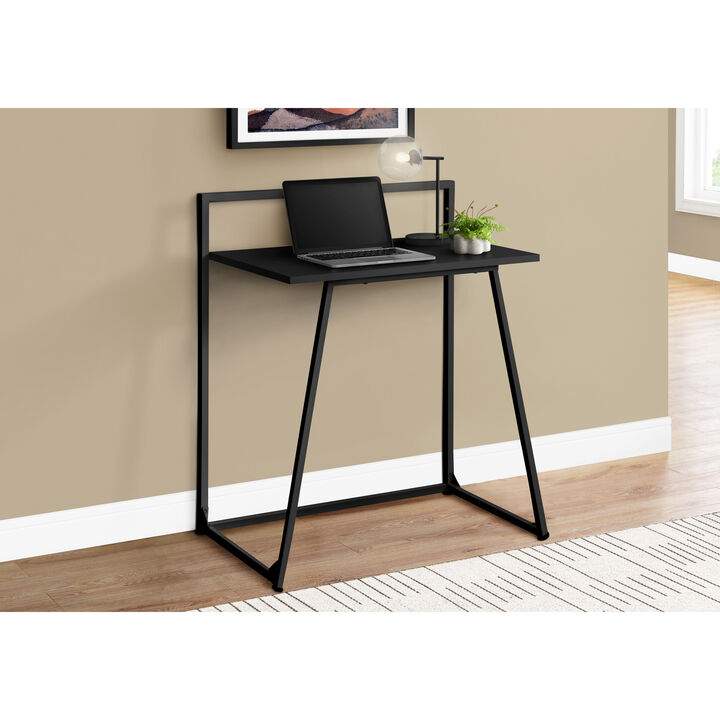 Monarch Specialties I 7111 Computer Desk, Home Office, Laptop, 30"L, Work, Metal, Laminate, Black, Contemporary, Modern