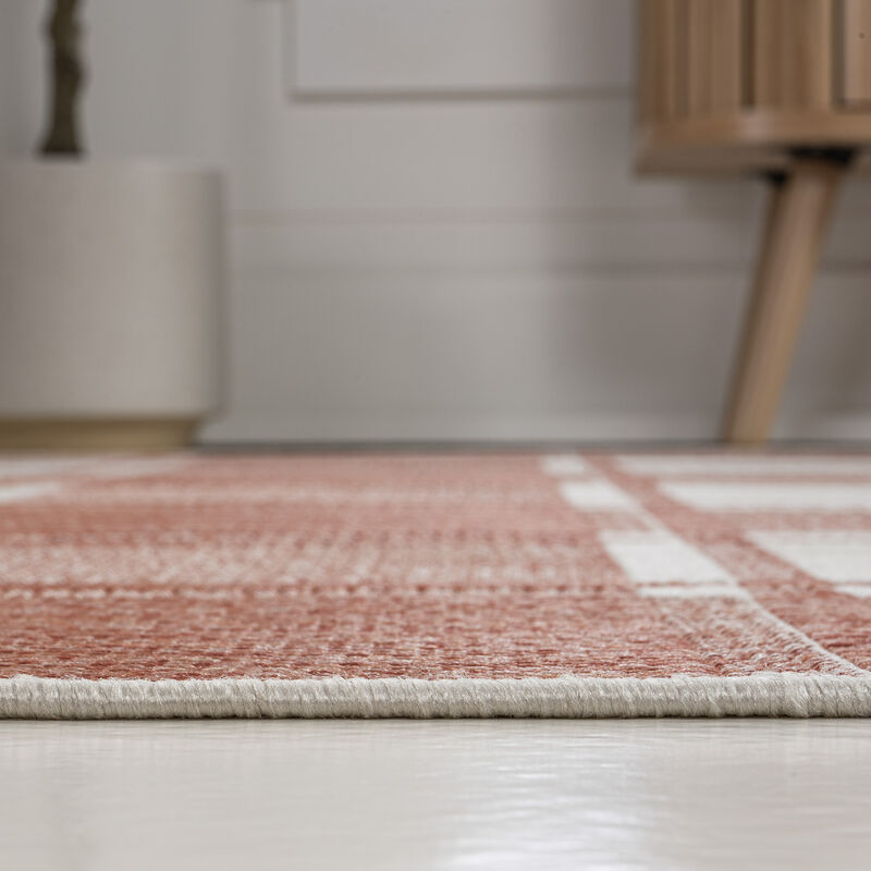 Sabine Traditional Farmhouse Bold Gingham Indoor/Outdoor Area Rug