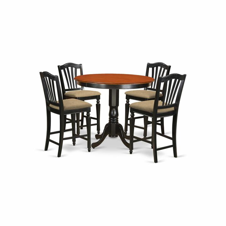 5 PC counter height Table and chair set-pub Table and 4 Kitchen bar stool