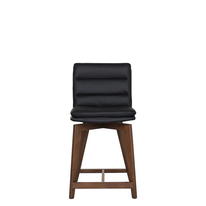 Porter Designs Castor Genuine Leather Bar Chair, Gray image number 0