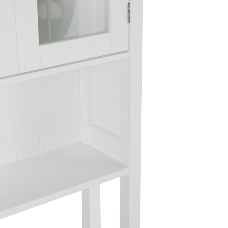 Simpli Home Acadian Space Saver Cabinet In Pure White