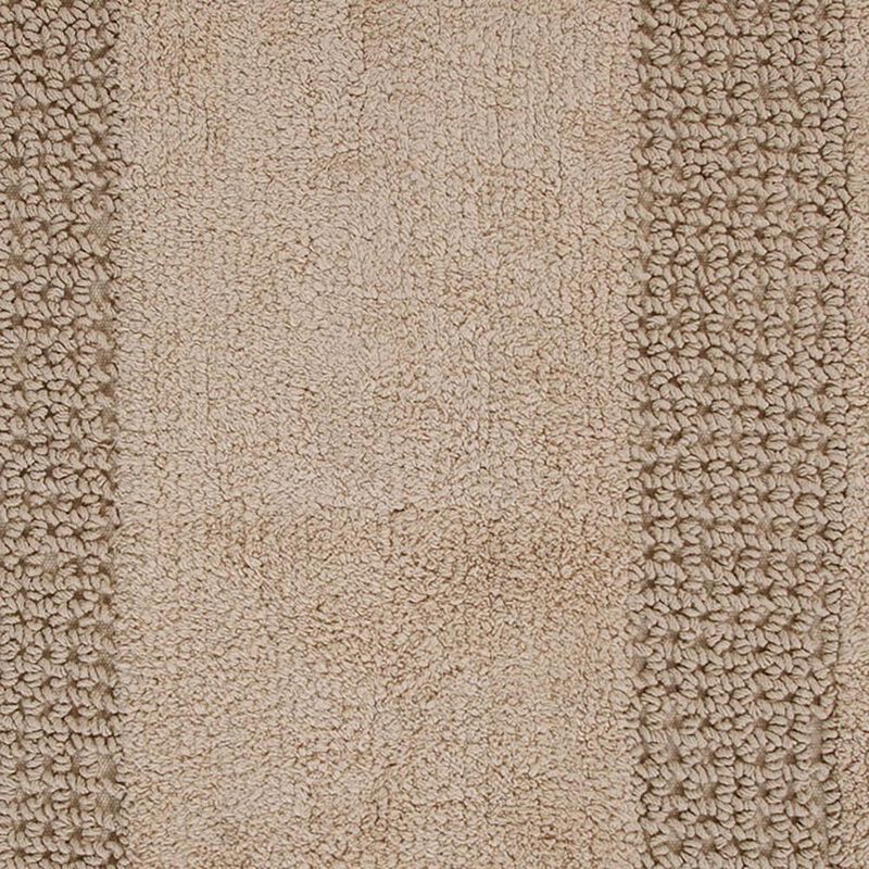 Classic Racetrack Cotton Bath Rug 20" x 30" Natural by Perthshire Platinum Collection