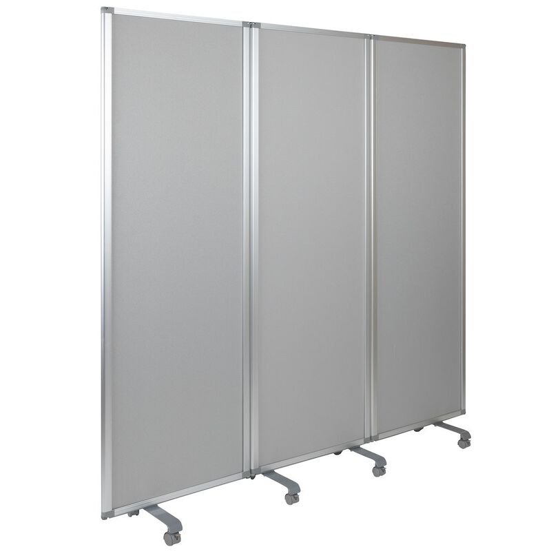 Flash Furniture Double Sided Mobile Magnetic Whiteboard, 72"H x 24"W image number 3