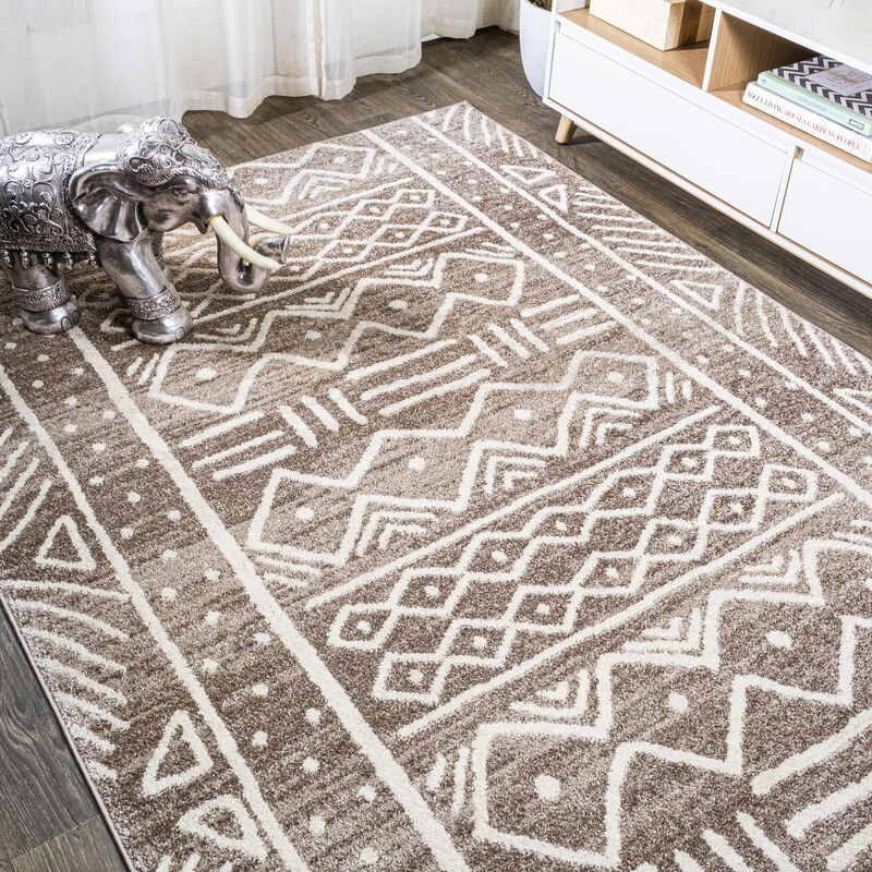 Amanar Tribal Geometric Area Rug