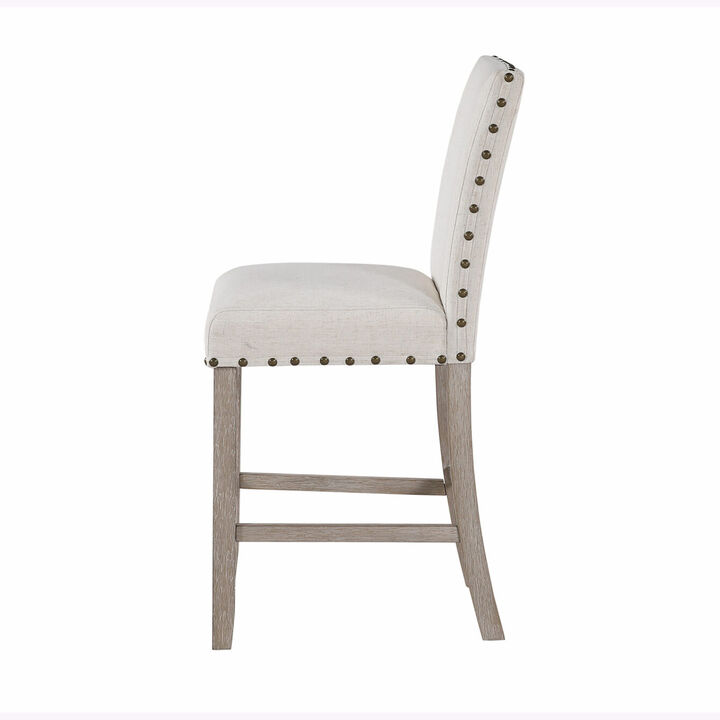 Modern White Bar Stools Set of 2