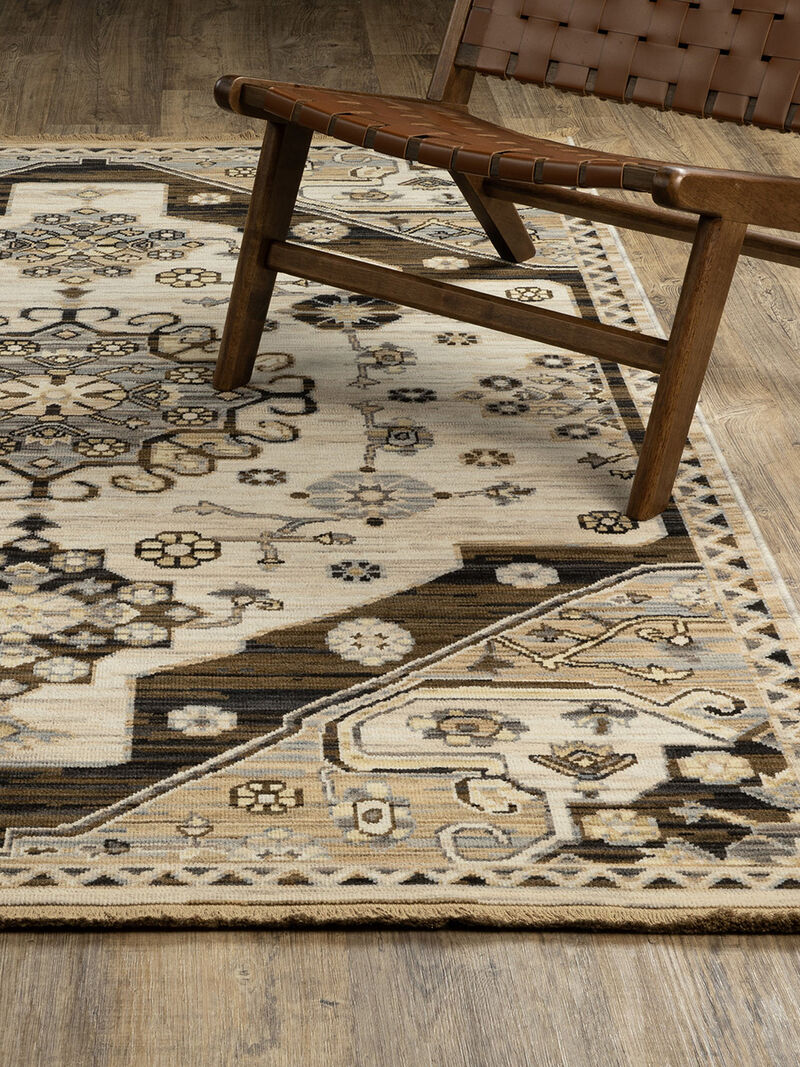 Acacia ACA04 6' x 9' Brown Rug