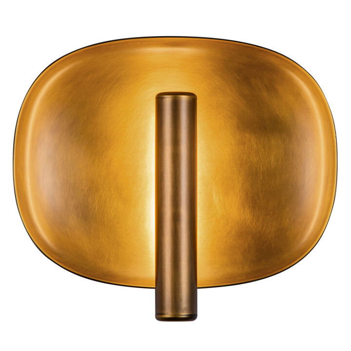 Lustre 9-in Damp-Rated Dimmable LED Wall Sconce