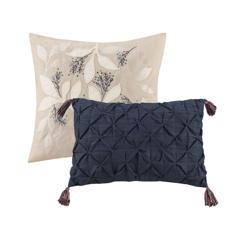 Gracie Mills Marilyn Elegant Comfort 8-Piece Cotton Bedding Ensemble