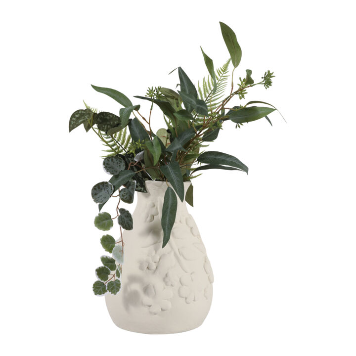 Paper Mache Floral Vase
