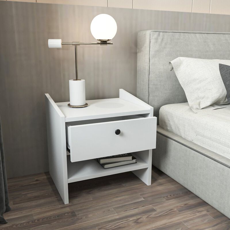 Decorotika Berlin Nightstand White