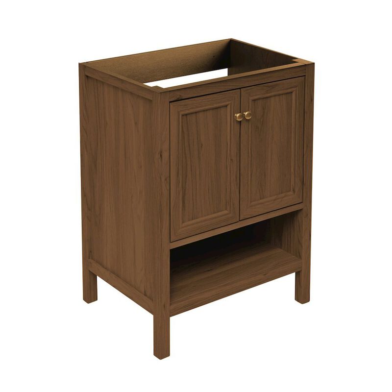 Chateau 24" Freestanding Bathroom Vanity Cabinet without Top in Brown Oak image number 2