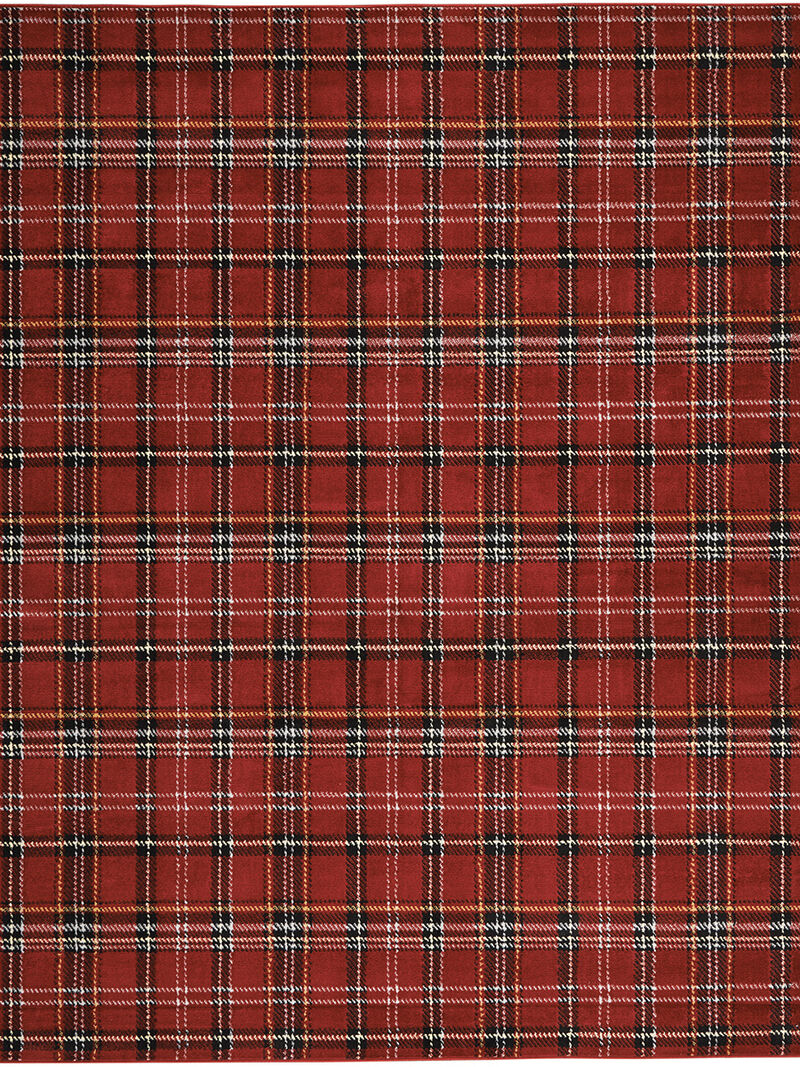 Grafix GRF03 Red 9' x 12' Rug