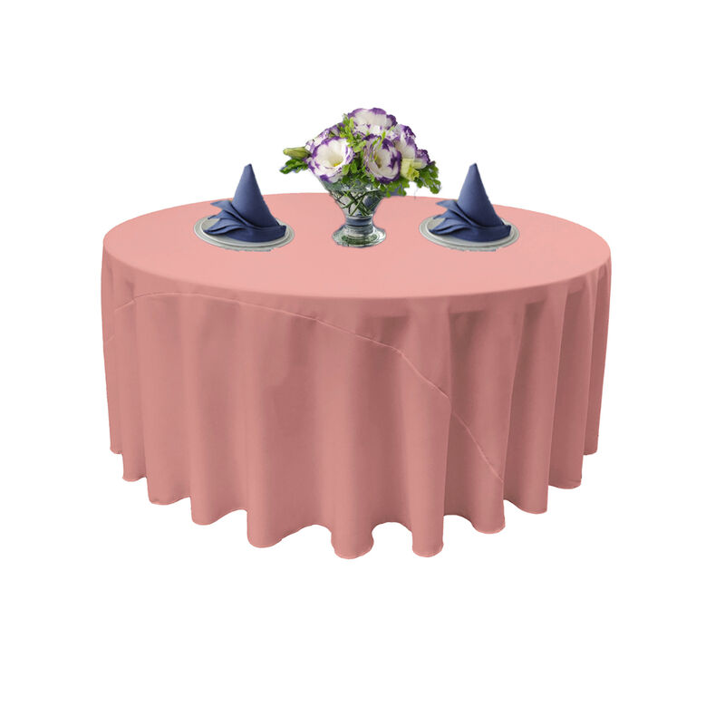 Polyester Poplin Round Dining Tablecloth for Home, Parties and Special Occasions image number 1