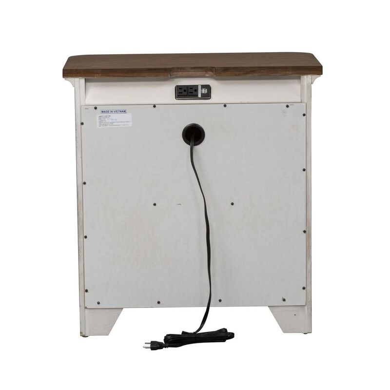 Liberty Furniture 3 Drawer Night Stand w/ Charging Station image number 2