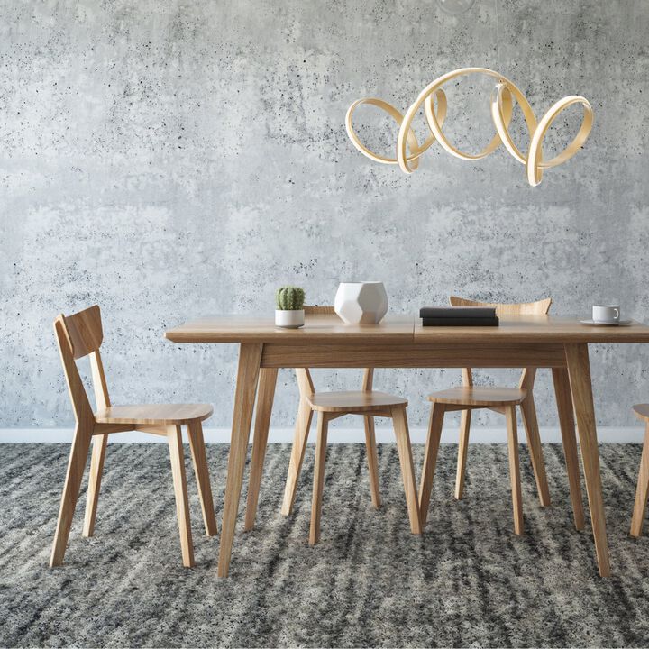 Seville Chandelier Black Metal Integrated LED Dimmable