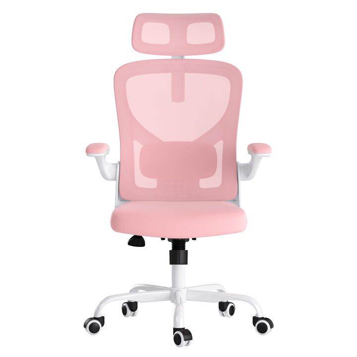GOODSILO Ergonomic Office Chair with Adjustable Headrest and Lumbar Support for Comfortable Seating