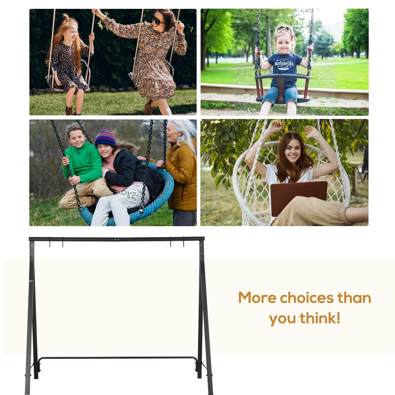 Hivvago Heavy Duty Metal Porch Swing Stand image number 4