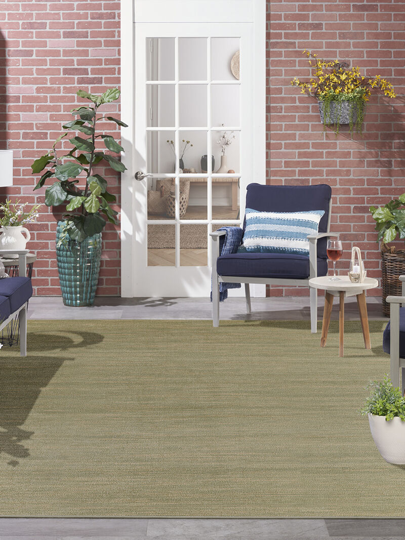 Nourison Essentials NRE01 Green/Gold 10' x 14' Rug