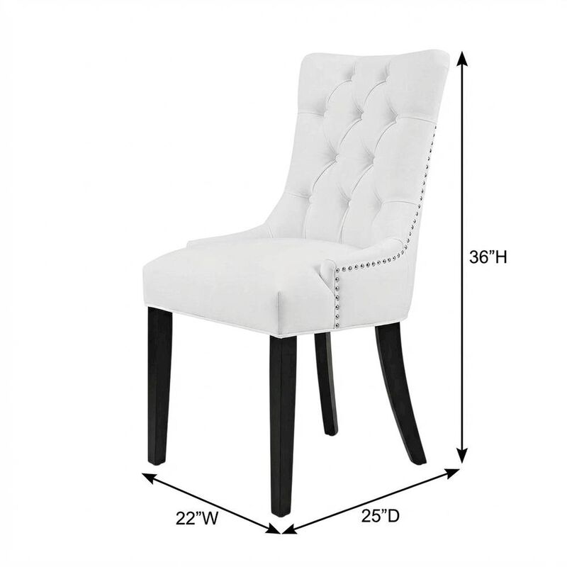 Upholstered Dining Chair with Backrest and Comfortable Seat image number 3