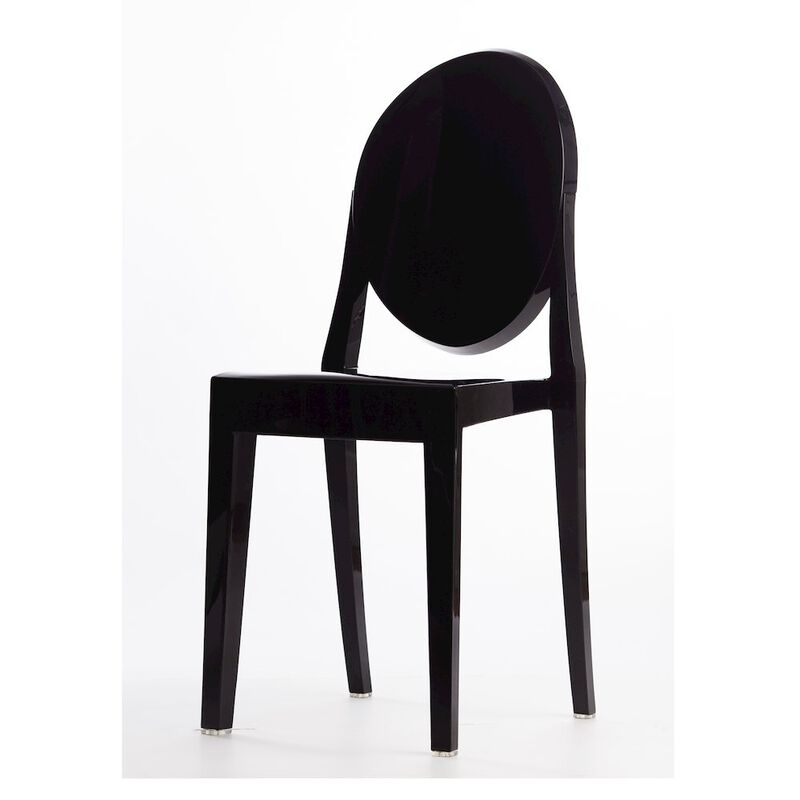 Commerical Seating Products RPC Black Kage Side Chair- Set of 4