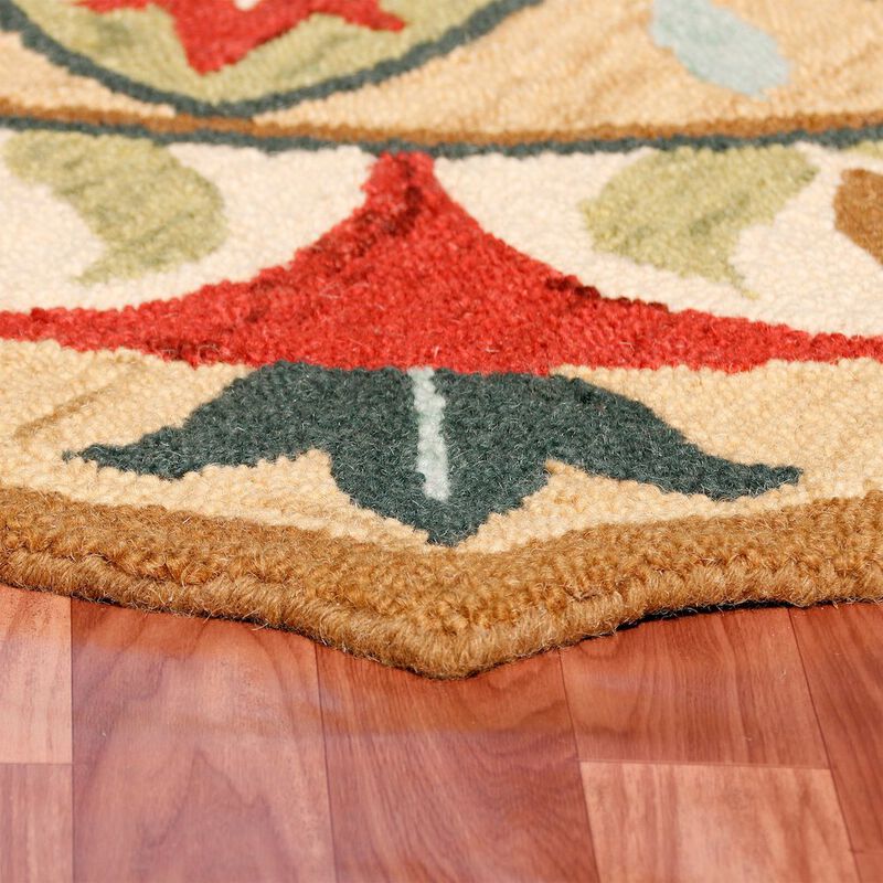 LR Home Dazzle Wool Area Rug Indoor
