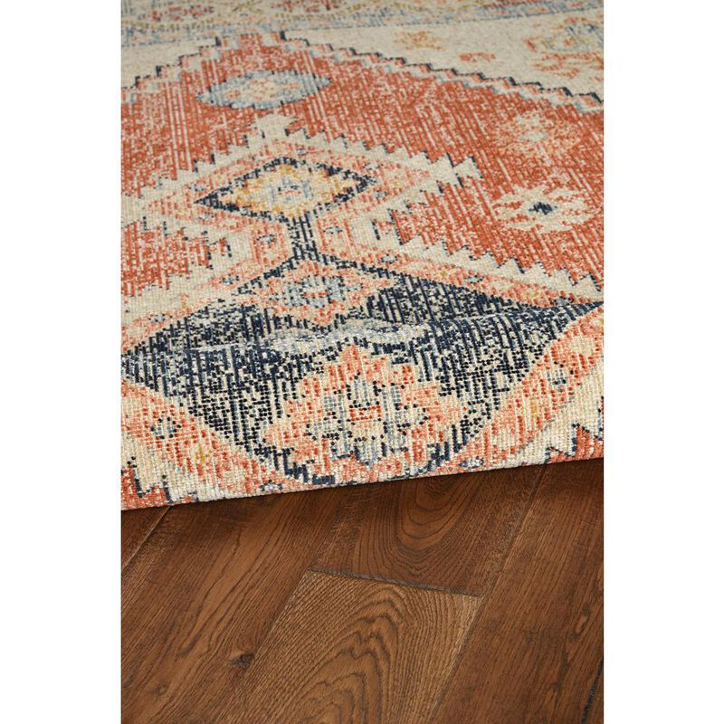 Linon Great Zero Lofton Ivory & Rust, Rug