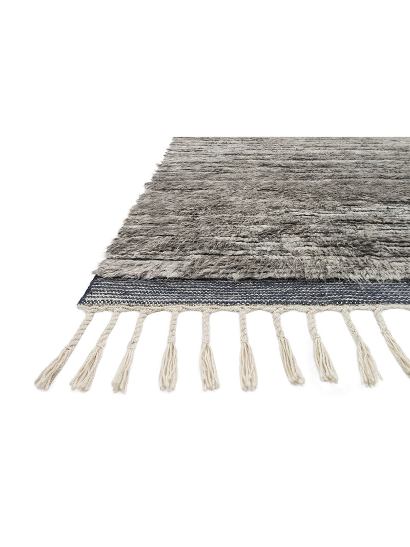 Khalid KF04 Pewter/Ink 5'6" x 8'6" Rug