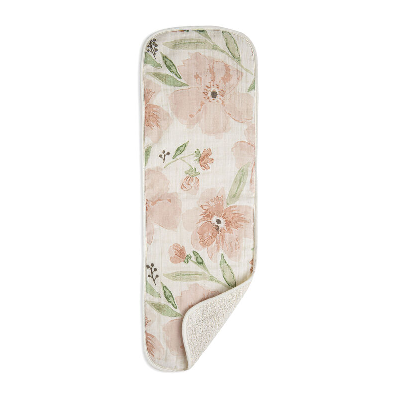 Parker 3-pc. Newborn Burp Cloth Set (Pink Floral) image number 2