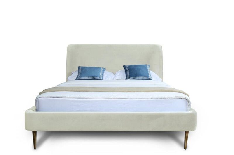 Heather Queen Bed in Cream