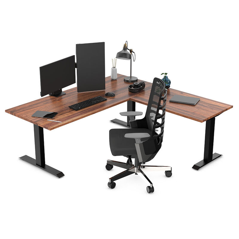 Desky Zero Hardwood L-Shape Office Desk image number 1