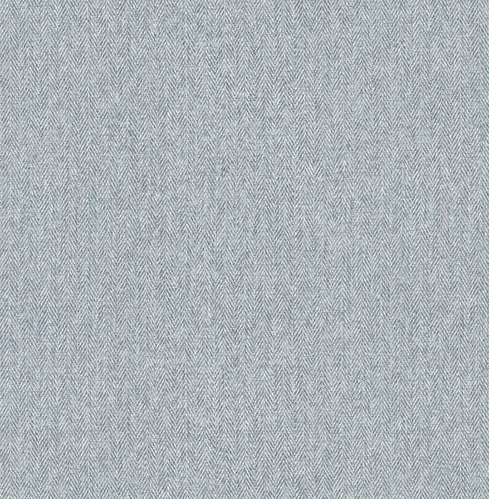 Herringbone Blue Tweed Wallpaper