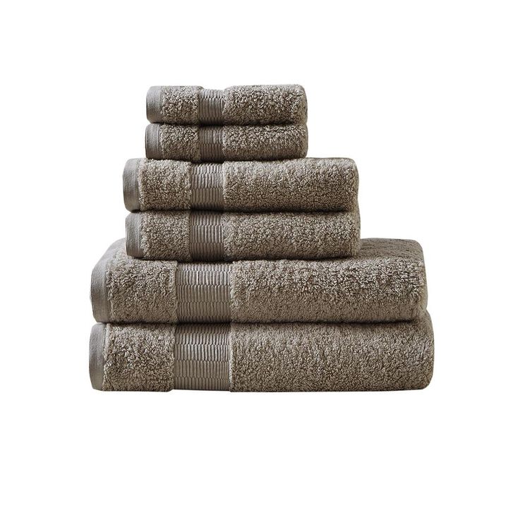Belen Kox Taupe Luxury 6-Piece Towel Set, Belen Kox