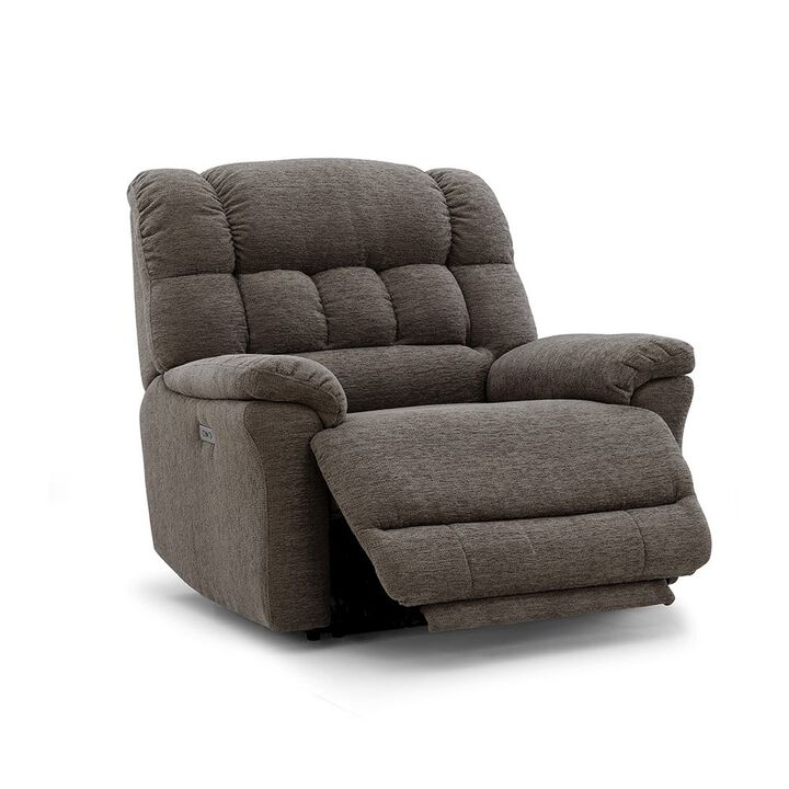 Oversized Zero Gravity Recliner Chair for Big and Tall Adults – Heavy-Duty Big Man Power Recliner with Wide Seat, Supports Up to 450 lbs, Brown