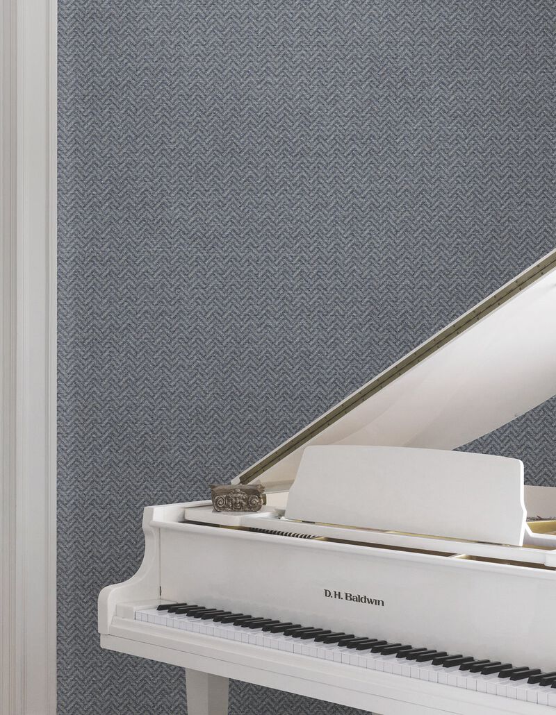 Regent Navy Wallpaper (Double Roll) image number 5