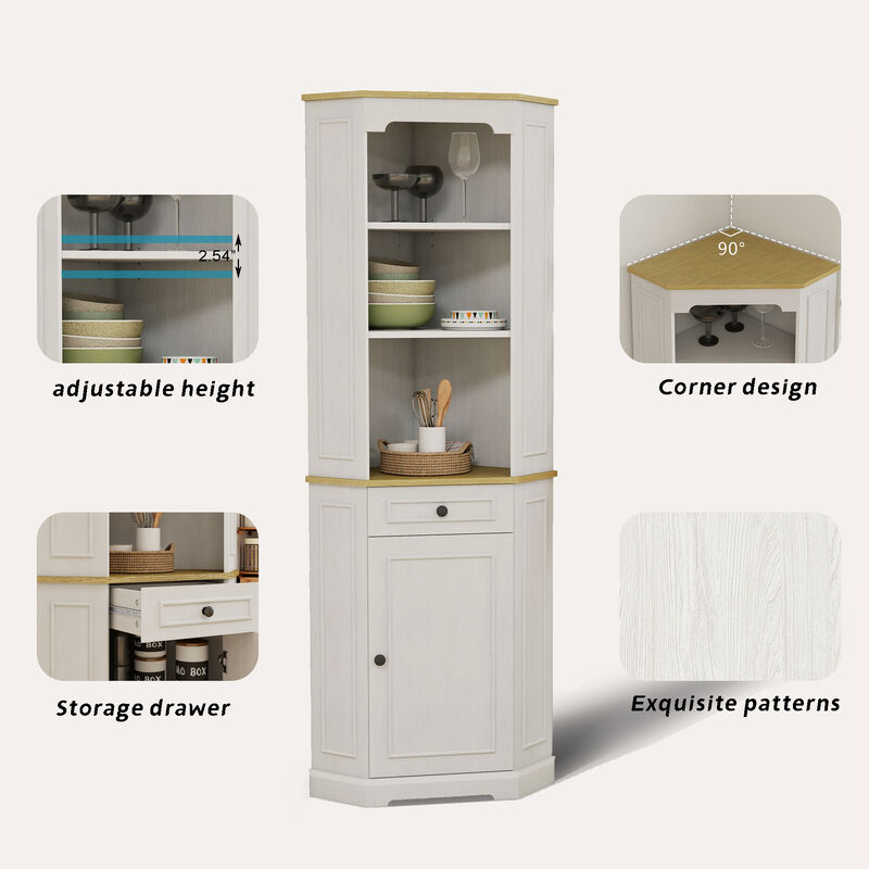 Vopgom Tall Corner Cabinet image number 8