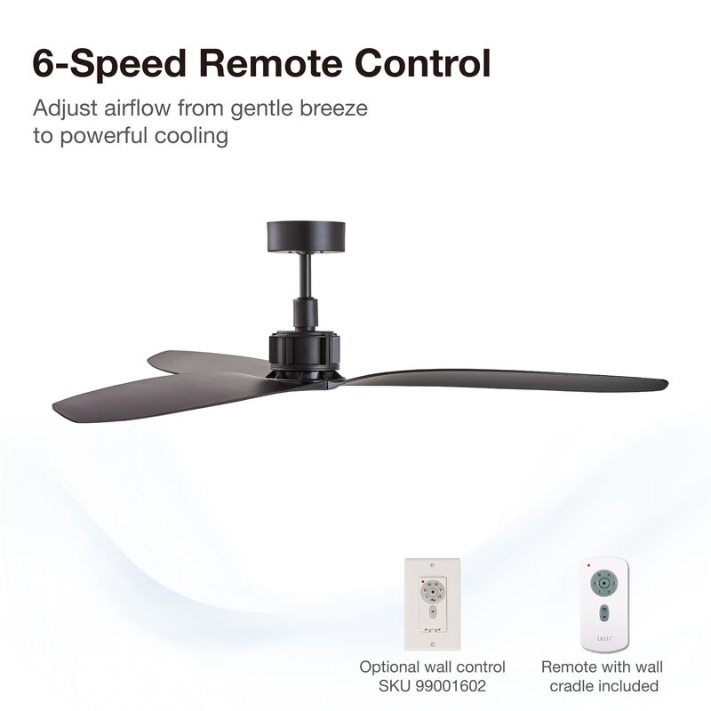 Lucci Air Viceroy 52" DC Ceiling Fan with Remote, Quiet High Airflow Ceiling Fan image number 7