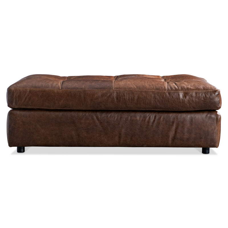 Nest Leather Ottoman image number 1