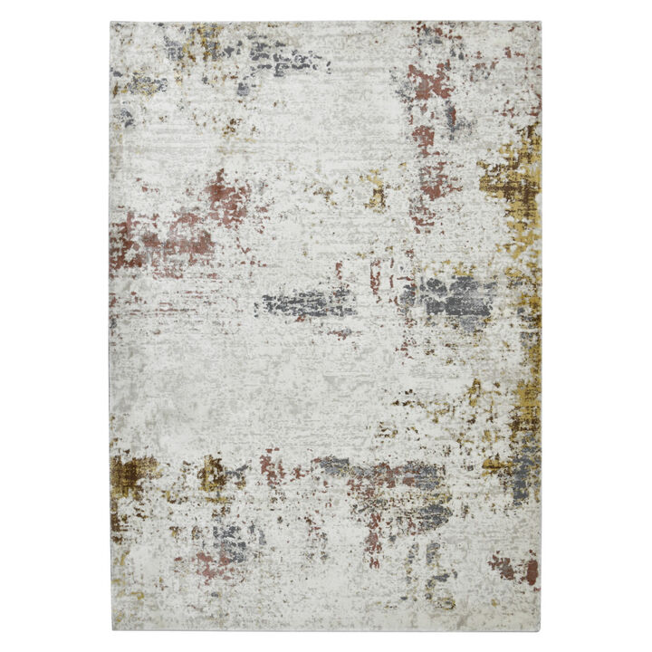 HomeRoots Abstract Area Rug