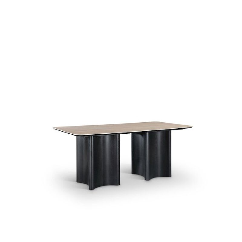 Meridian Furniture Corvina Black Oak Veneer Dining Table