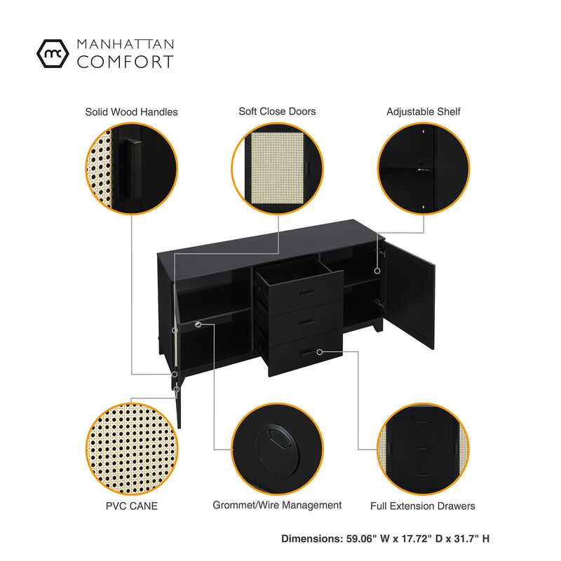 Sheridan Black Sideboard