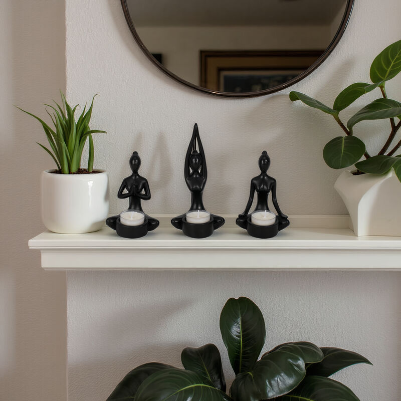 Yoga Women Tealight Holders