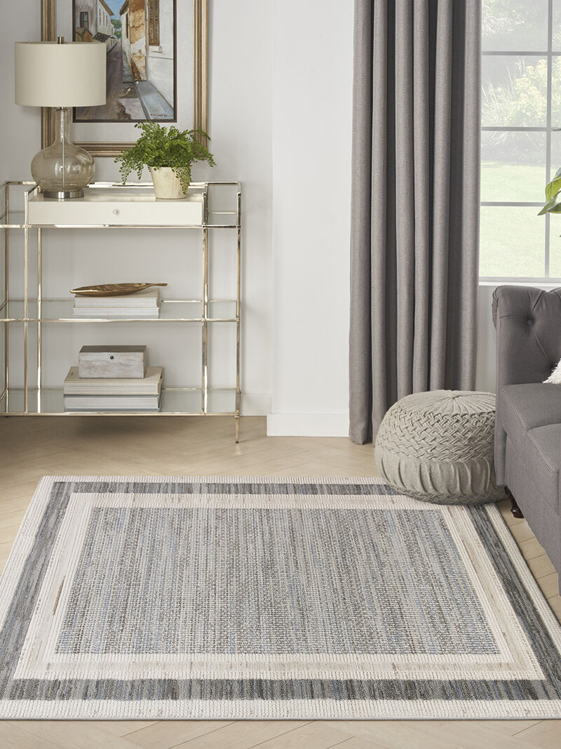 Serenity Home SRH07 Gray/Ivory 3'11" x 5'11" Rug