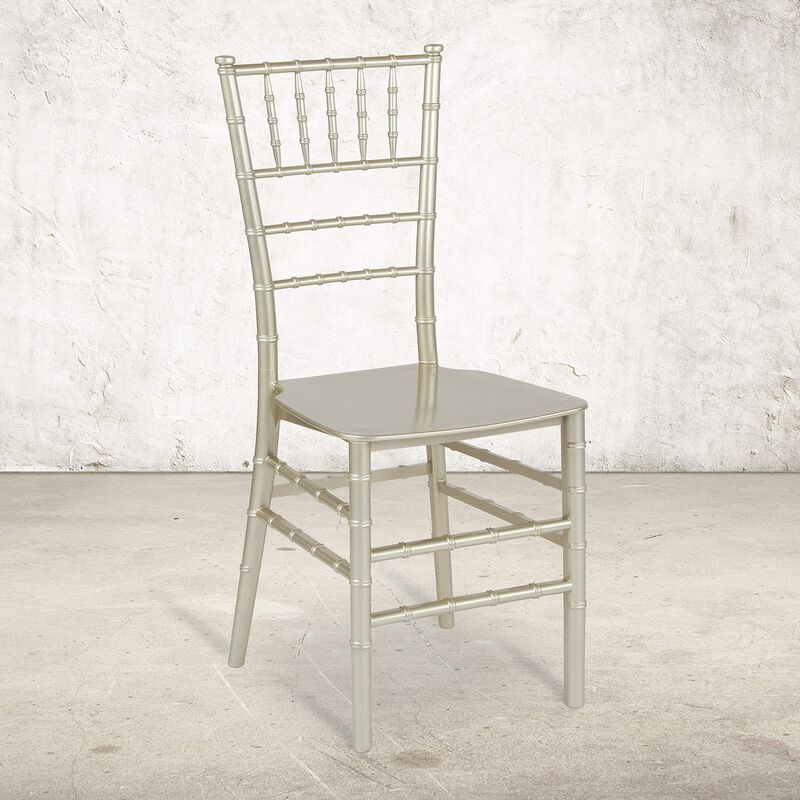 Flash Furniture HERCULES Series Champagne Resin Stacking Chiavari Chair