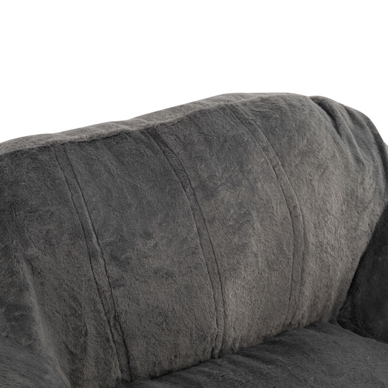 Christopher Knight Home Aleida Modern Versatile Faux Fur Bean Bag with Backrest image number 6