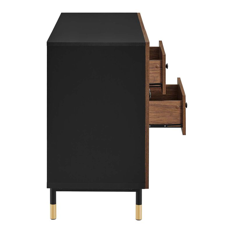 Modway EEI-6283-BLK-WAL Nexus Storage Cabinet Sideboard, Black Walnut image number 2
