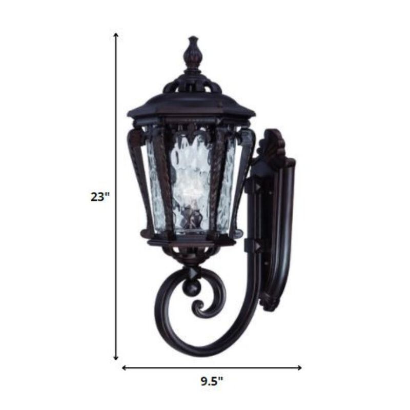 Hivvago Stratford 1-Light Architectural Bronze Wall Light