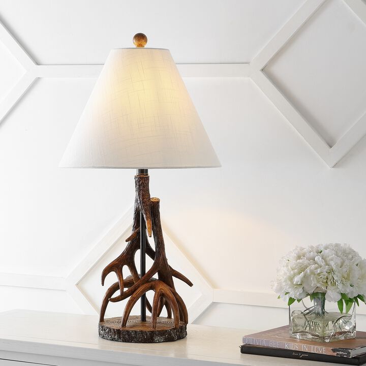 Cabell Farmhouse Rustic Iron LED Table Lamp