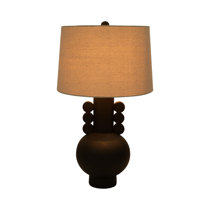 30" Eared Totem Table Lamp