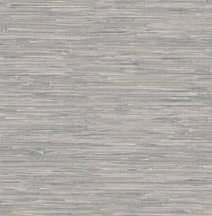 Tibetan Grasscloth Grey Natural Peel & Stick Wallpaper