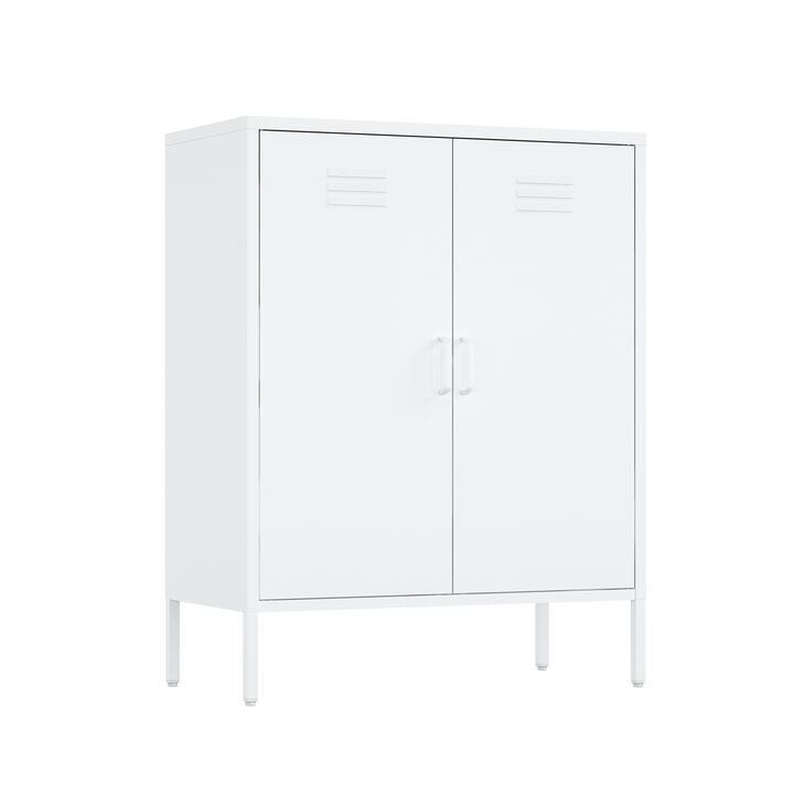 Naomi White Accent Cabinet